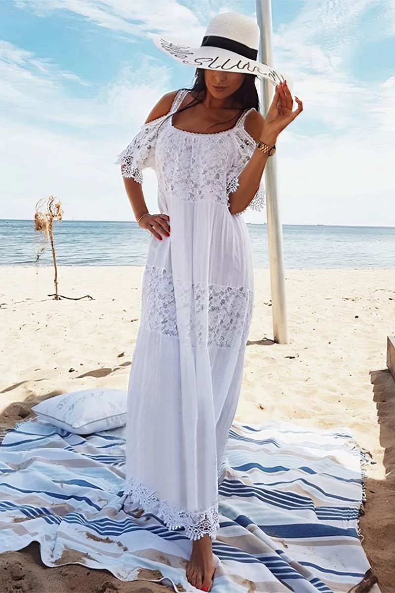 Cold Shoulder Maxi Dress
