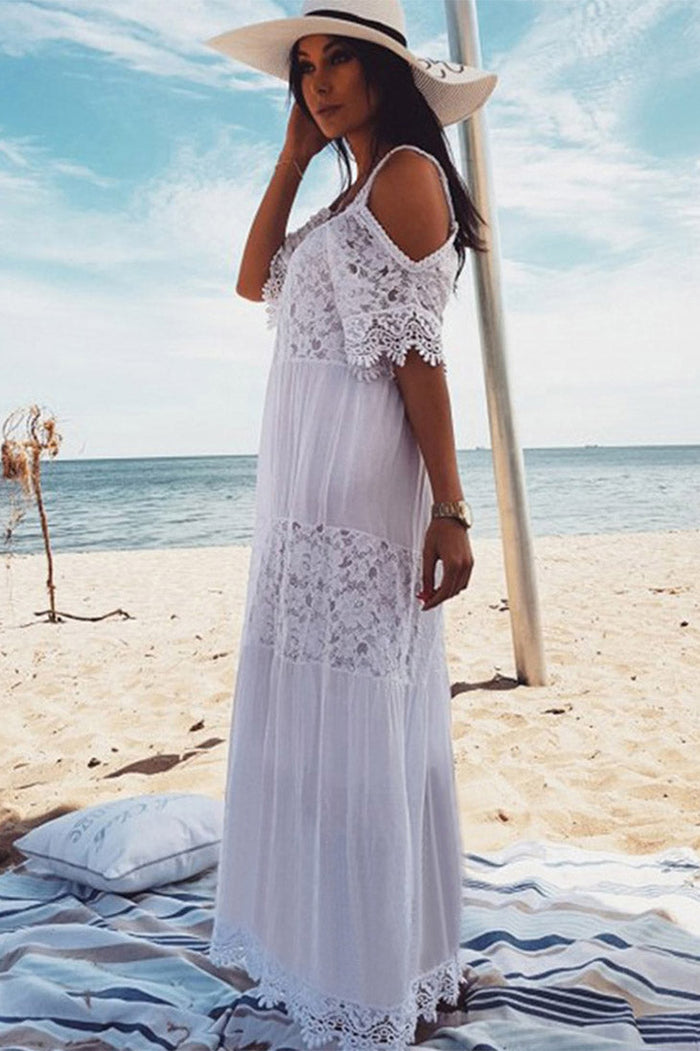 Cold Shoulder Maxi Dress