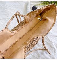 Crochet Straw Tote Bag summer