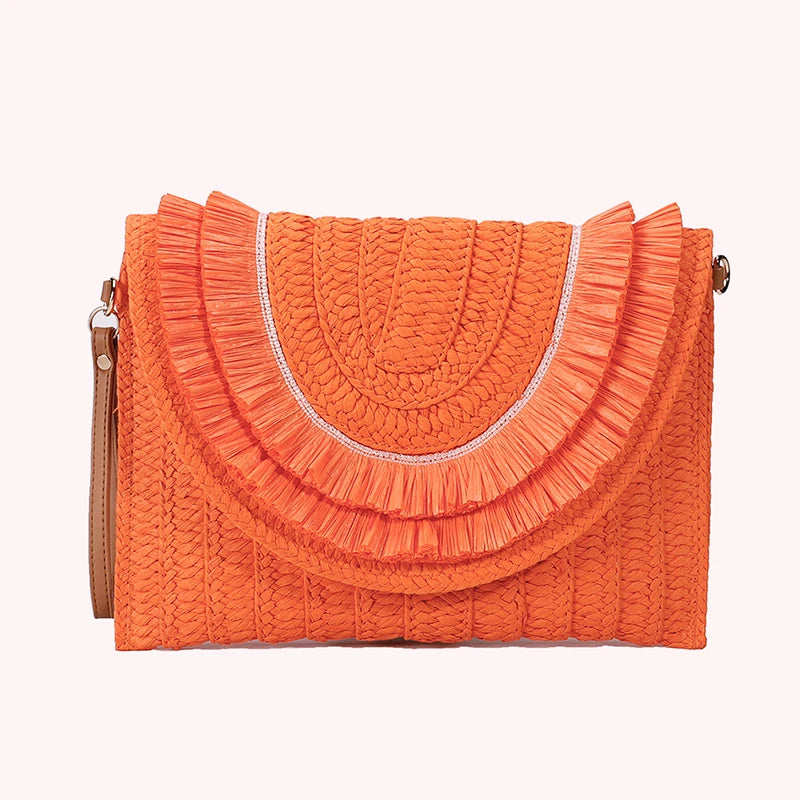 Designer Straw Crossbody Bag summer