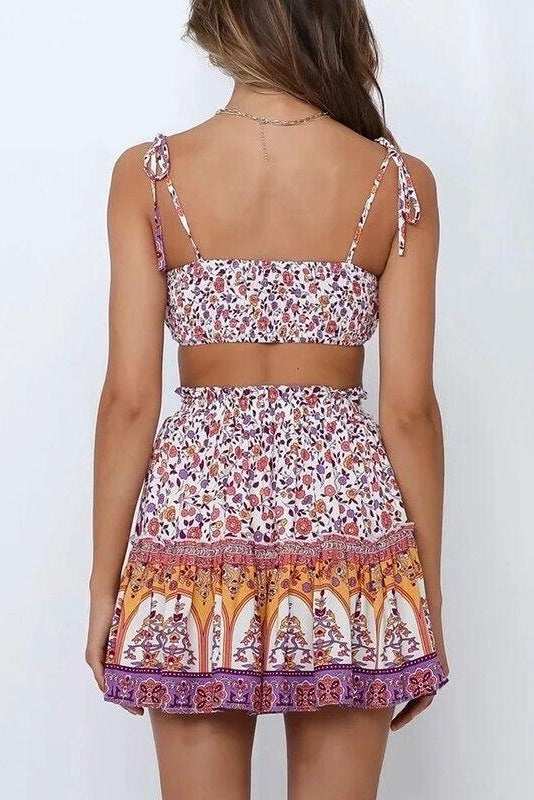 Floral Two Piece Set Boho