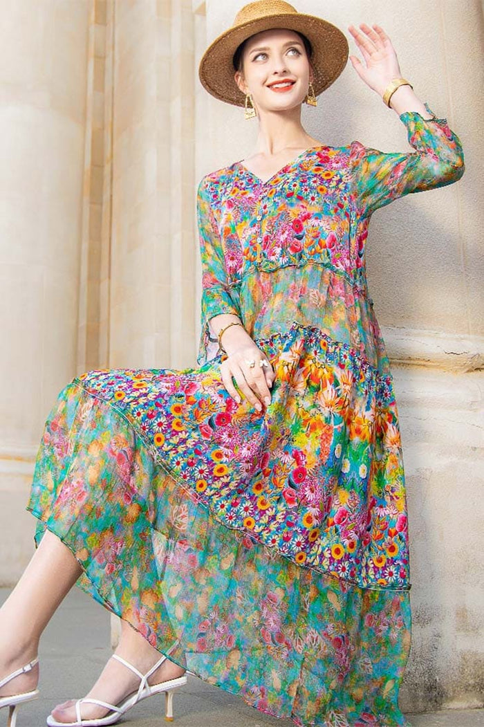 Flowy Floral Maxi Dress