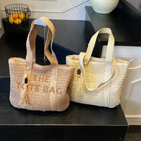 French Straw Tote Bag beach