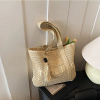 French Straw Tote purse