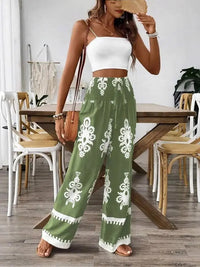 Green Boho Pants