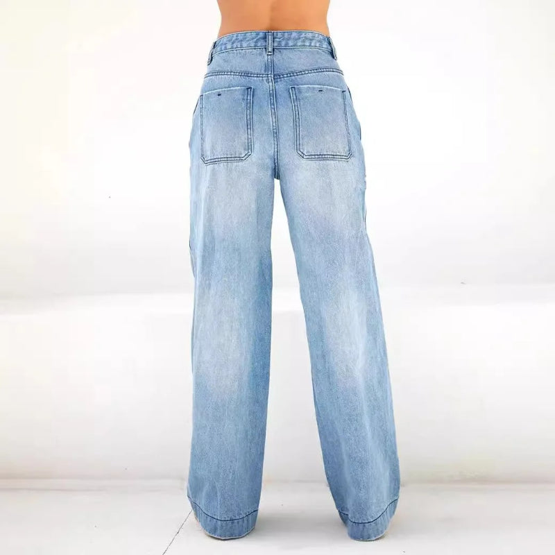 High Rise Wide Leg Jeans women
