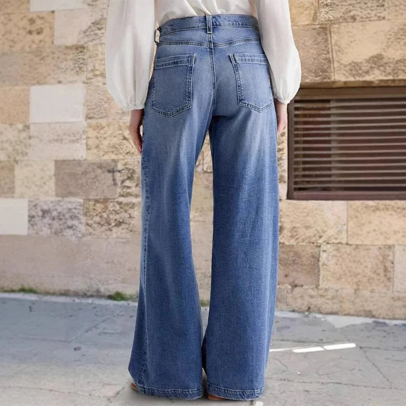 High Waisted Wide Leg Jeans Women