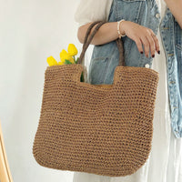 Large Straw Tote Bag
