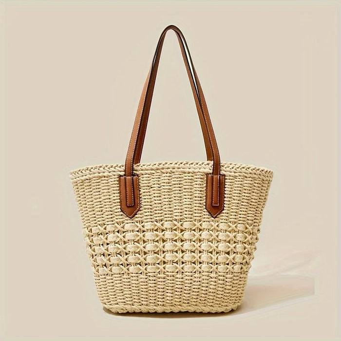 Large Straw Tote Bag