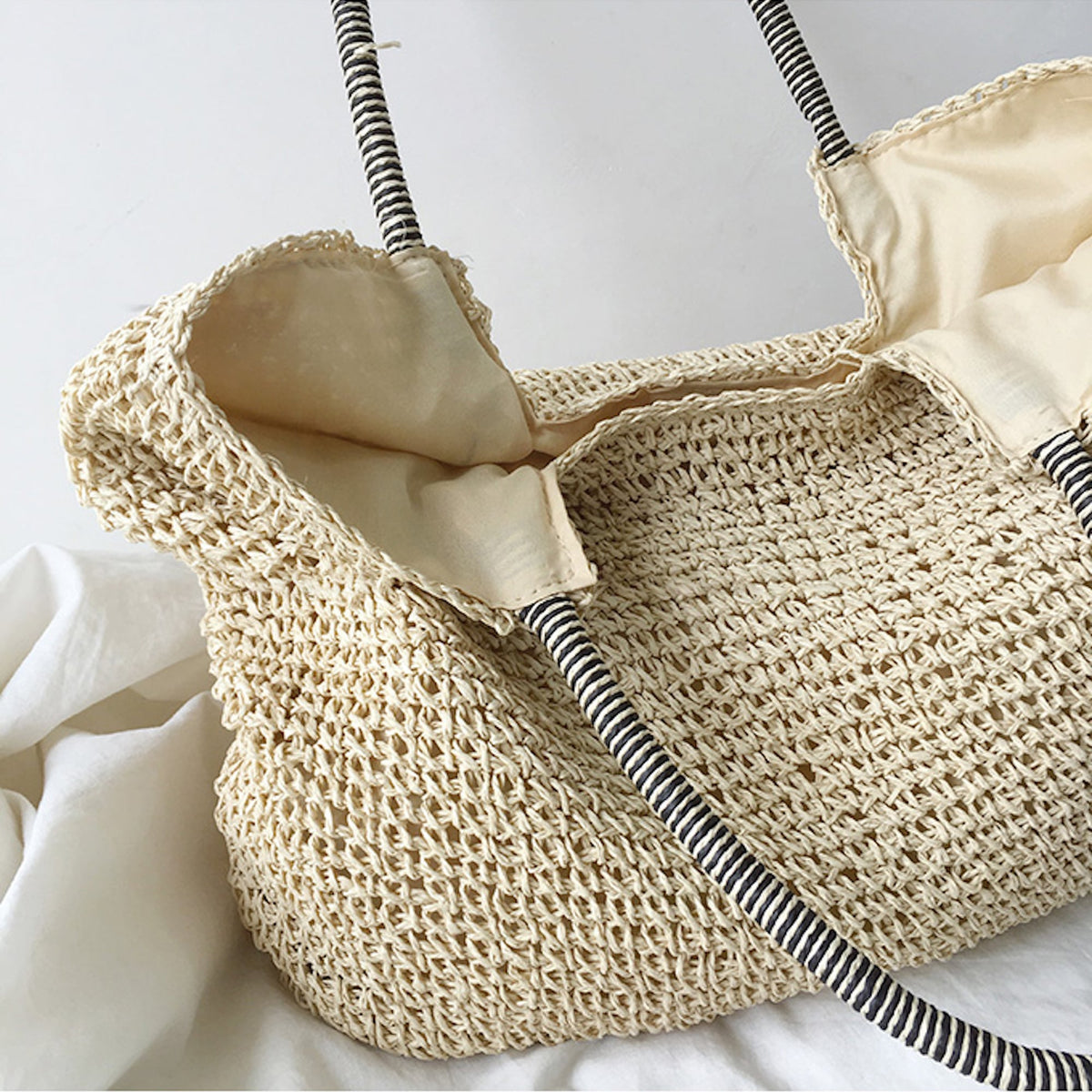 Large Straw Tote Bag