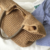 Large Straw Tote Bag