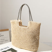 Large Straw Tote Bag