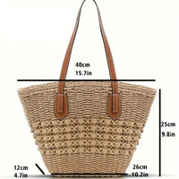 Large Straw Tote Bag summer