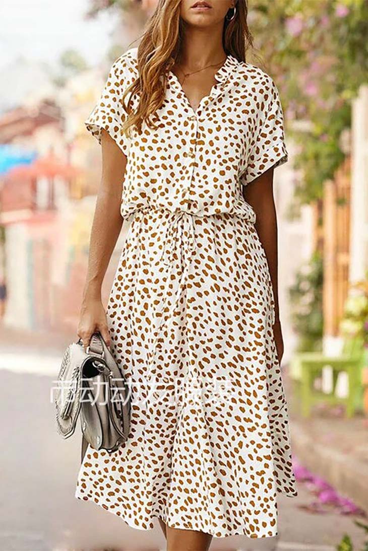 Leopard Midi Dress 