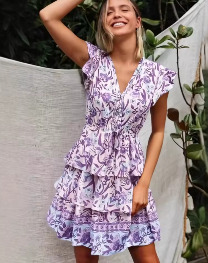 Lilac Boho Dress