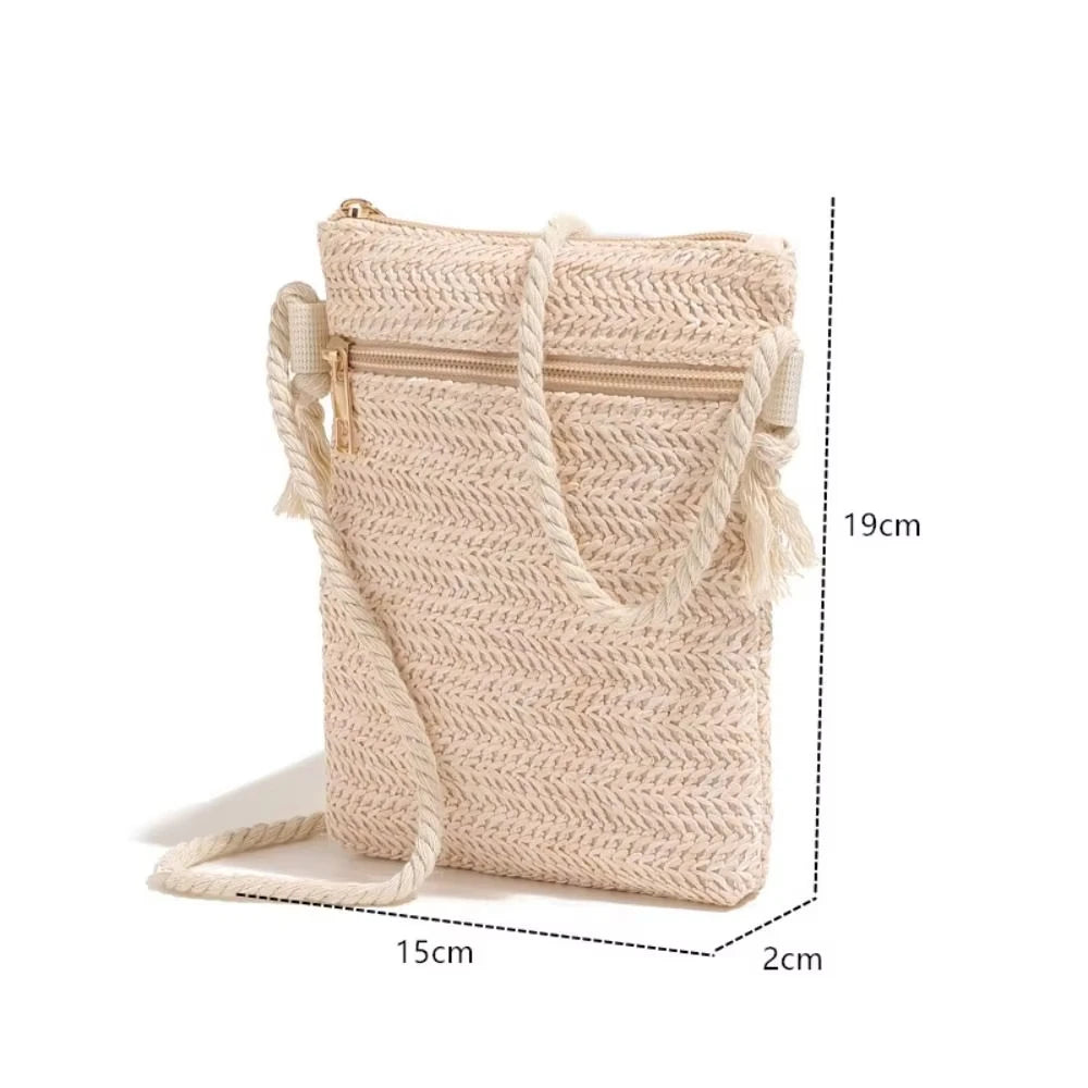Mini Straw Crossbody Bag summer