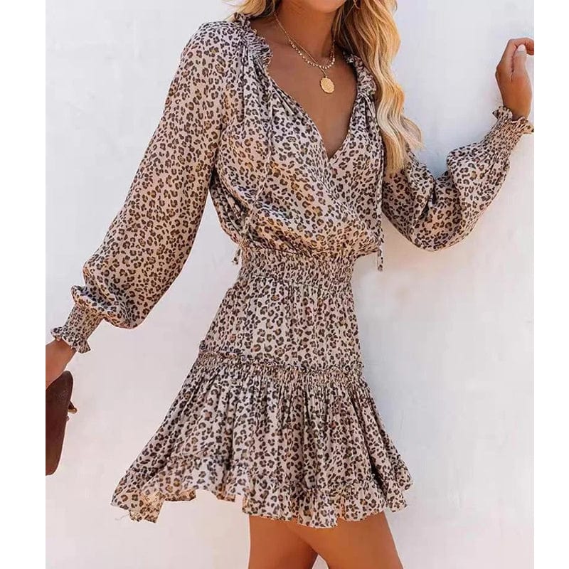 Mini dress leopard 