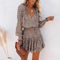 Mini leopard dress