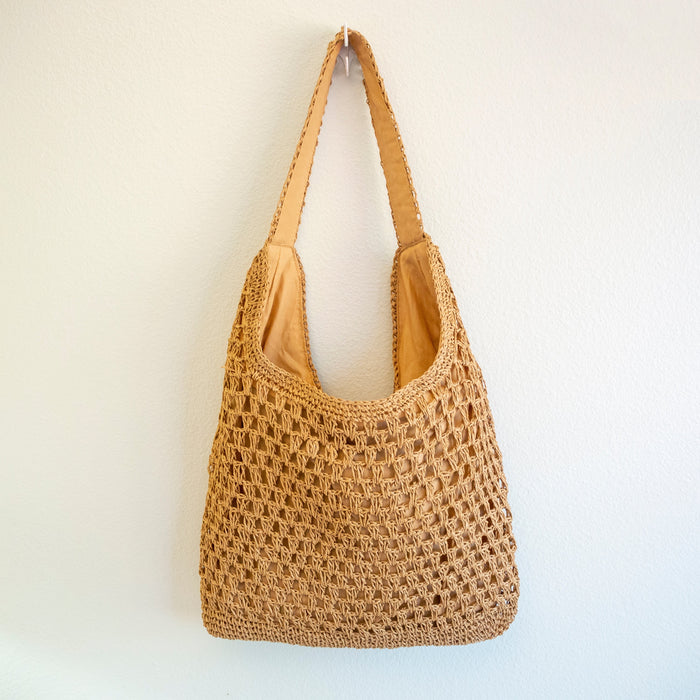 Natural Straw Tote Bag