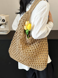 Natural Straw Tote Bag