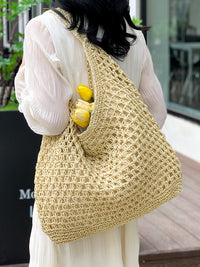 Natural Straw Tote Bag