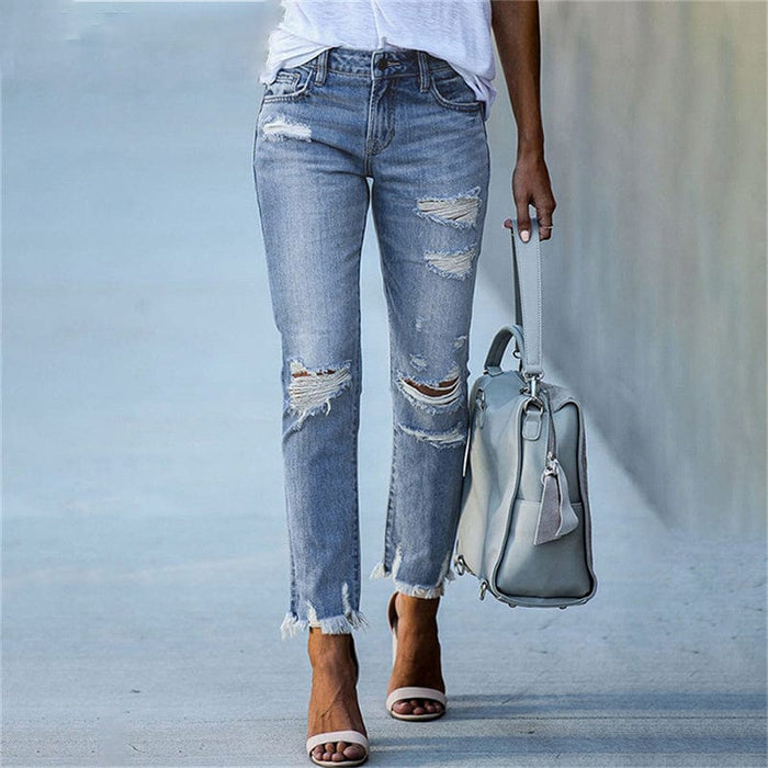 Ripped Jeans Light Wash