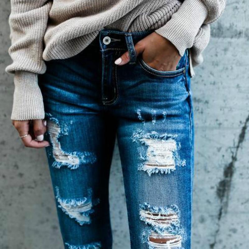 Ripped Jeans Women Skinny women