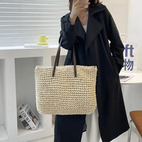 Straw Tote Beach Bag
