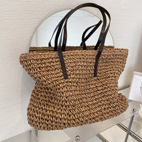 Straw Tote Beach Bag