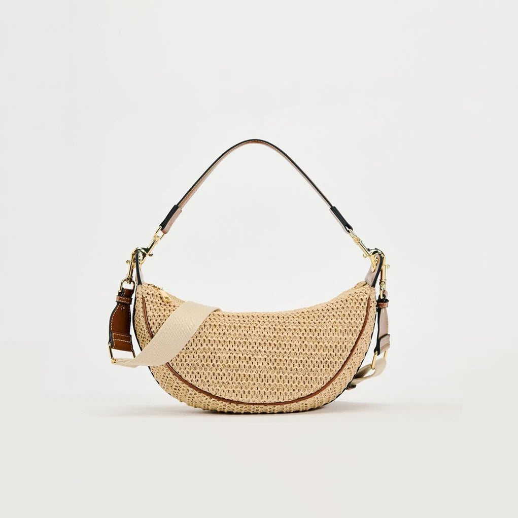 Woven Straw Crossbody Bag