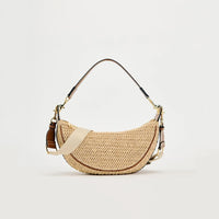 Woven Straw Crossbody Bag