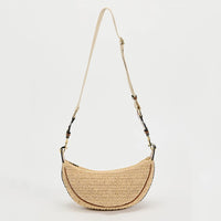 Woven Straw Crossbody Bag