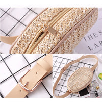 Small Straw Crossbody Bag