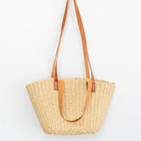 Straw Basket Tote Bag