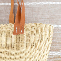 Straw Basket Tote purse beach