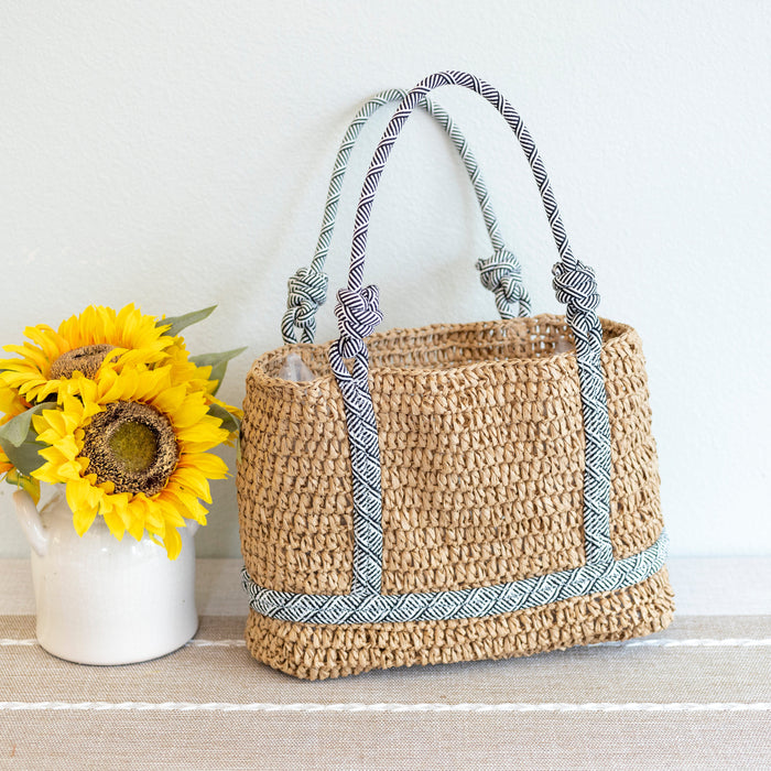 Straw Beach Totes Handbags