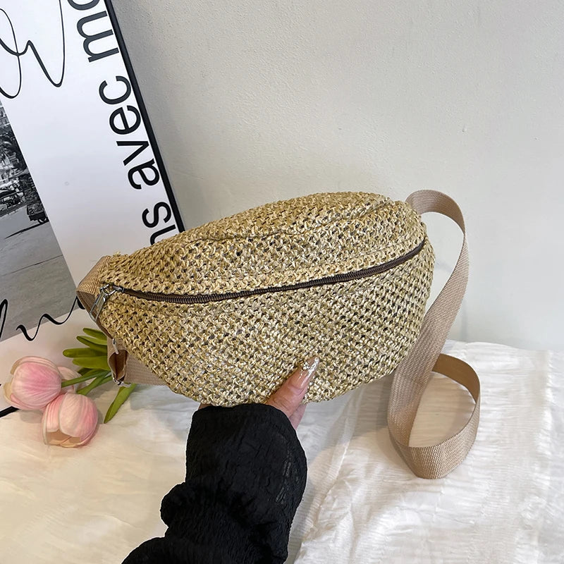 Straw Fanny Pack