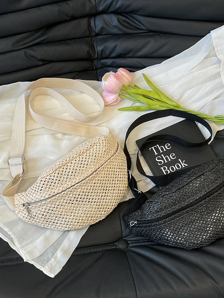 Straw Fanny Pack
