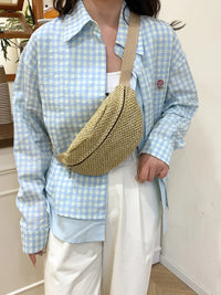 Straw Fanny Pack boho