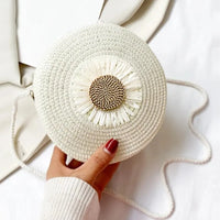 Straw Mini Bag white