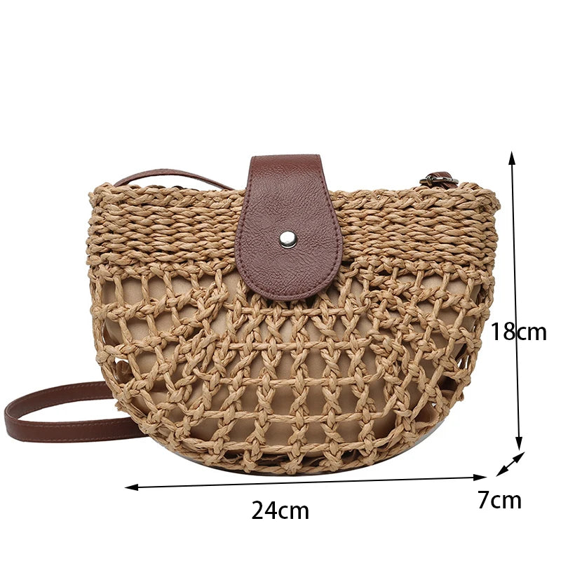 Straw Raffia Handbags size