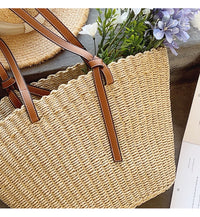 Straw Tote Shoulder purse