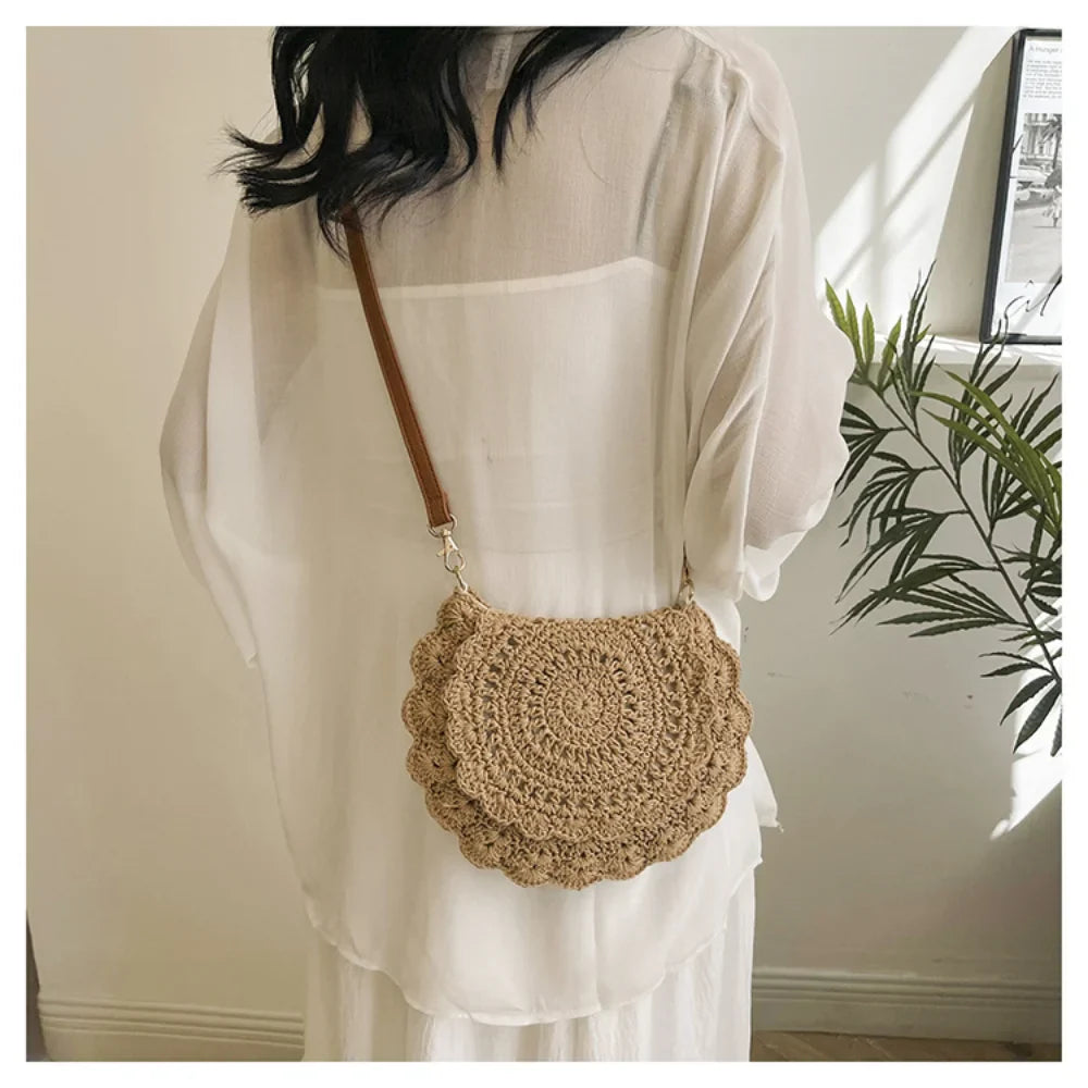 Straw bag Shoulder