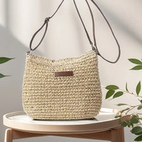 Summer Straw Handbag beige