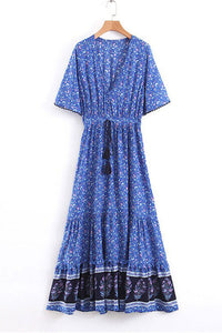 Turquoise Boho Dress