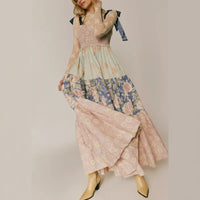 Vintage Boho Maxi Dress white