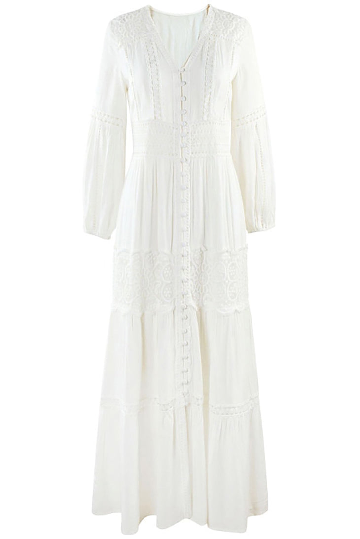 Boho Wedding Lace Dress