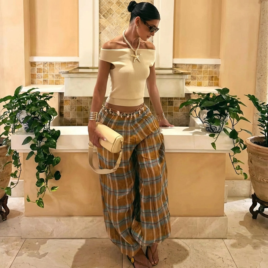 Wide Leg Boho Pants summer