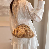 Women Straw Crossbody Bag