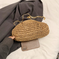 Women Straw Crossbody Bag